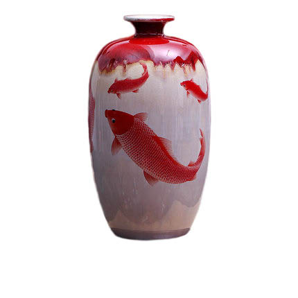 Compatible porcelain for Jahrriesnge kiln change cracked glaze pomegranate flower vase cna0438 Compatible porcelain Jahrriesnge for kiln change cracked glaze pomegranate flower vase cna0438