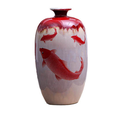 Compatible porcelain for Jahrriesnge kiln change cracked glaze pomegranate flower vase cna0446 Compatible porcelain Jahrriesnge for kiln change cracked glaze pomegranate flower vase cna0446