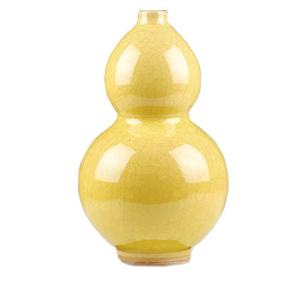 Compatible porcelain for Jahrriesnge yellow ice cube cracked gourd vase cna0731 Compatible porcelain Jahrriesnge for yellow ice cube cracked gourd vase cna0731