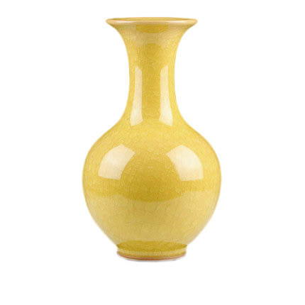 Compatible porcelain for Jahrriesnge yellow ice cube cracked gourd vase cna0732 Compatible porcelain Jahrriesnge for yellow ice cube cracked gourd vase cna0732