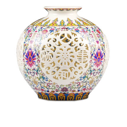 Compatible porcelain for Jahrriesnge pastel hollow thin fetal pomegranate flower vase cna0812 Compatible porcelain Jahrriesnge for pastel hollow thin fetal pomegranate flower vase cna0812