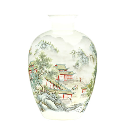 Compatible porcelain for Jahrriesnge colorful landscape vase cna1007 Compatible porcelain Jahrriesnge for colorful landscape vase cna1007
