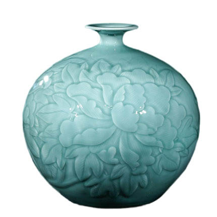 Compatible porcelain for Jahrriesnge carving shadow blue glaze vase cna1303 Compatible porcelain Jahrriesnge for carving shadow blue glaze vase cna1303