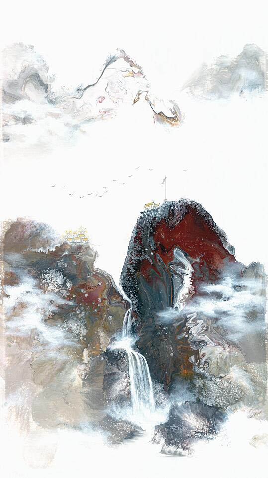 Compatible Landscape for JAHRRIESNGE waterfall lpf09567 Compatible Landscape JAHRRIESNGE for waterfall lpf09567