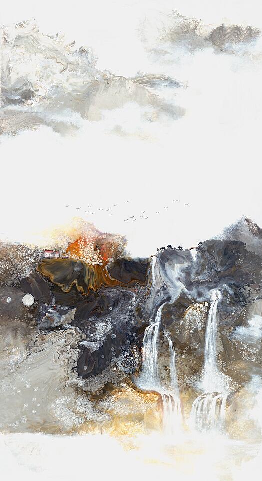 Compatible Landscape for JAHRRIESNGE waterfall lpf09570 Compatible Landscape JAHRRIESNGE for waterfall lpf09570