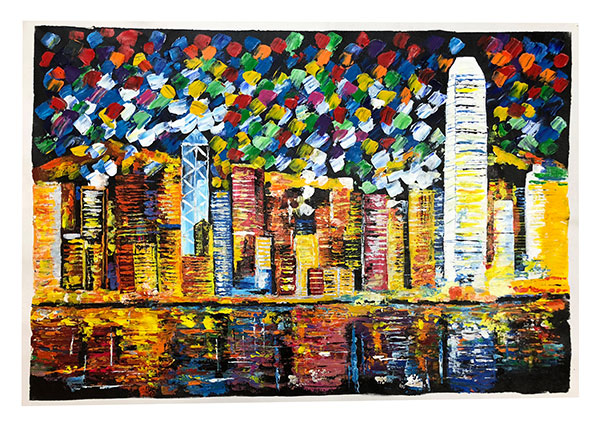 Compatible Oil Painting for JAHRRIESNGE building-lpg0001 Compatible Oil Painting JAHRRIESNGE for building-lpg0001