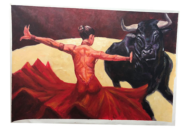 Compatible Oil Painting for JAHRRIESNGE beauty-ox-lpg0120 Compatible Oil Painting JAHRRIESNGE for beauty-ox-lpg0120