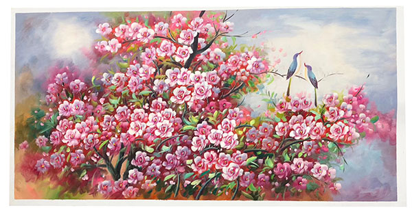 Compatible Oil Painting for Jahrriesnge pine-flower-lpg395 Compatible Oil Painting Jahrriesnge for pine-flower-lpg395