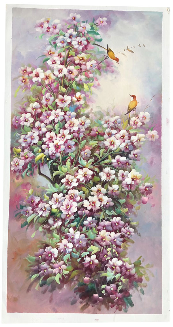 Compatible Oil Painting JAHRRIESNGE  for pine-flower-lpg402 