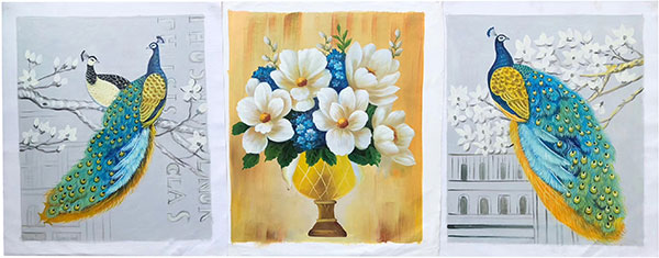 Compatible Animals for Jahrriesnge mixed peacocks and flowers lpg2681 Compatible Animals Jahrriesnge for mixed peacocks and flowers lpg2681